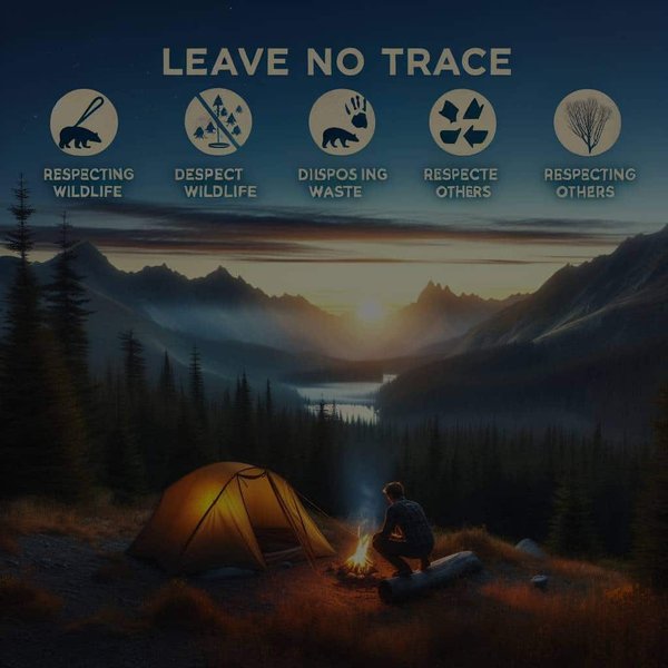 Quelles sont les meilleures pratiques pour laisser le moins de traces possible en camping sauvage?